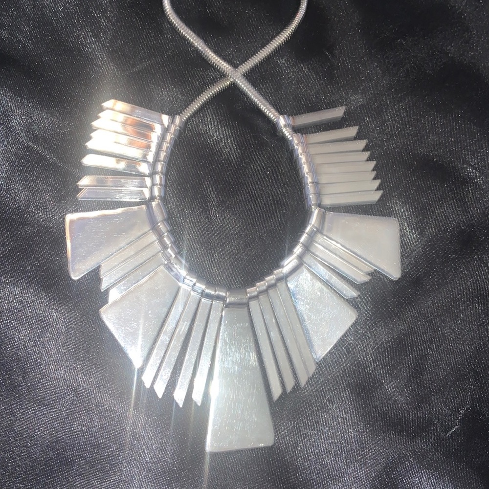 Silver toned necklace